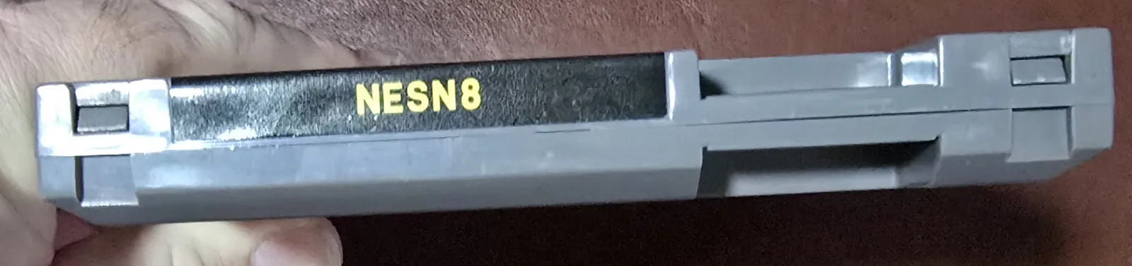 Top edge of the cartridge with the NESN8 label