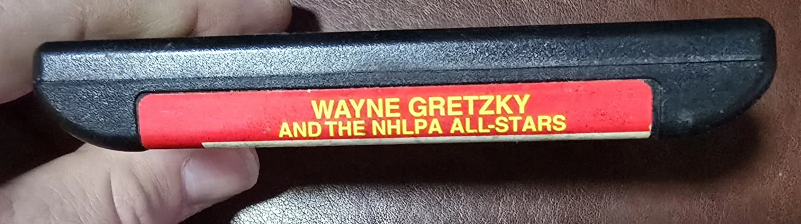 Top spine label reading Wayne Gretzky and the NHLPA All-Stars on the Genesis cartridge